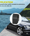 Beefy 12V Marine Rocker Switch For Boat And ATV Waterproof SPST On Off 2 Pin Toggle Switch 20A DC Heavy Duty Auto Electrical Switch For Car UTV Dash Panels, black rocker switch on boat and car