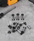 10 Pack Knife Handle Screws Hex Flat Head Pins Stainless Steel Rivets Fasteners For Blade Fixing With Adjustable Length