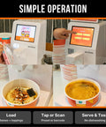 Commercial Self Serve Ramen Cooker For Quick Service, Instant Ramen Cooking Machine With Touchscreen and QR access
