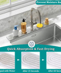 Nobody Likes A Wet Counter So Upgrade Your Wash Station With This Slick Diatomite Stone Faucet Mat That Instantly Soaks Up Water To Keep Your Kitchen Sink Drip Free And Totally Stress Free Forever.
