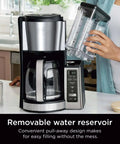 12-Cup Programmable Coffee Maker With Glass Carafe, Classic And Rich Brew Styles, Adjustable Warming Plate, Removable 60 Oz Reservoir, Stainless Steel Finish For Bold Barista Level Flavor At Home