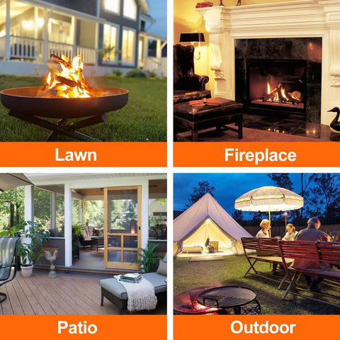 36 Inch Fire Pit Mat For Outdoor Grills And Fireplaces Double Sided Fireproof Waterproof Floor Protector on lawn and patio