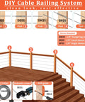 Heavy Duty Aluminum Drill Guide Jig With 30 45 90 Degree Angles Four Size Options Includes 6 Inch F Clamp For Angled And Straight Holes DIY Friendly Portable Cable Railing Drilling Template For Deck Stair And Handrail Projects displayed with railing system and tools