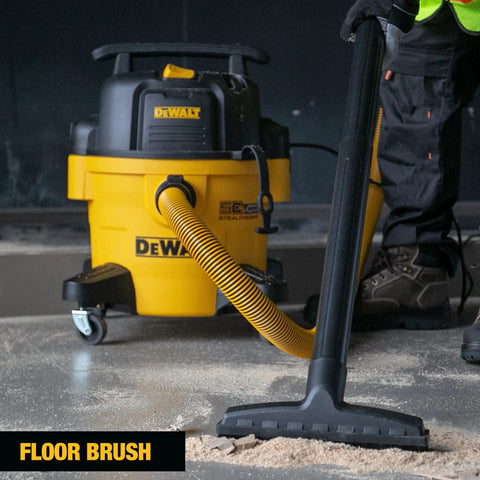 Ultra Quiet 6 Gallon Wet Dry Shop Vacuum With Stealthsonic Noise Reduction, 5 Peak HP Boss Level Suction in use on workshop floor