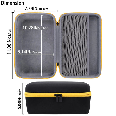 Open view of Hard Travel Case Replacement For Work Sharp Knife and Tool Sharpener Ken Onion Edition MK1 MK2 with mesh pocket