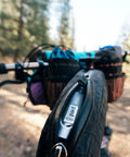 Ultra Lite Outdoor Bathroom Kit for Hiking, Trail Running, Mountain Biking, and Bikepacking Ultralight Waste Disposal System in bike pouch