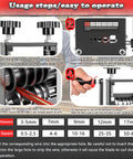 Steps to use Drill Powered Wire Stripper Tool With Hand Crank 6 Channel System And 5 Carbide Blades on copper wires