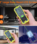 Dope Accurate Laser Distance Meter With 100m Range And Green Beam Backlit LCD Plus Minus 2mm Accuracy Measures Distance Area Volume And Pythagorean Half Second Readings Indoor Outdoor Use One Hand Quick Read For DIYers And Pros, green body