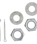 Tie Rod End Kit for Kawasaki Mule 39112-0008 Replacement With M14x1.5 Threaded Rod And Knuckle Side M10x1.25 Fits 2007–2023 Mule 610 XC SX KAF400 4x4 Models, Heavy-Duty OEM Style Upgrade for Reliable Steering and Durability: nuts, washers, cotter pins