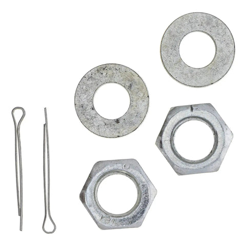 Tie Rod End Kit for Kawasaki Mule 39112-0008 Replacement With M14x1.5 Threaded Rod And Knuckle Side M10x1.25 Fits 2007–2023 Mule 610 XC SX KAF400 4x4 Models, Heavy-Duty OEM Style Upgrade for Reliable Steering and Durability: nuts, washers, cotter pins