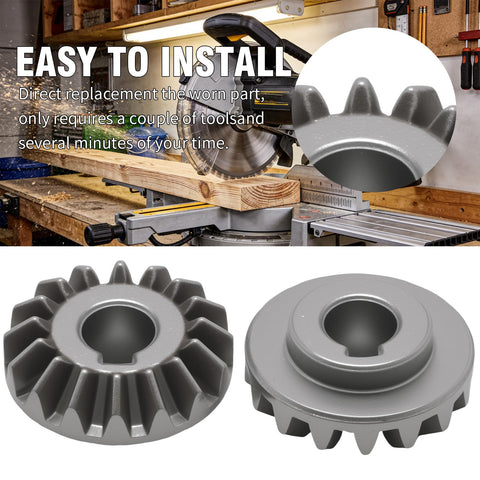 Bevel Gear Replacement Kit 2 Pack 5140061-65 For Popular Table Saws DW745 DWE7490 DWE7499 DCS7485B DCS7485T1 DW7445 And Other Common Models Replacement Part Built To Last With Precise Fit And Easy Swap