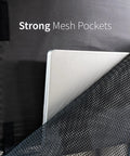 60-Inch Under Desk Privacy Panel With Cable Management Sleeve And Wire Hider Kit Black Desk Skirt System mesh pocket detail