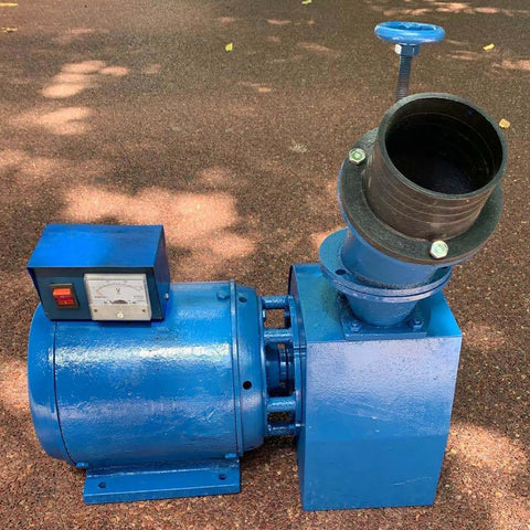 Rugged 2000W Hydro Generator Turbine for Outdoor Rivers 220V Horizontal Hydroelectric Generator with cast iron shell