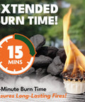 Fire Starter Pods In Resealable Packs For Campfires, BBQ, Grill, Pit And Wood Stove, 30 Extra Large Pods, 15 To 20 Minute Burn
