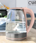 Electric Tea Kettle 1.8L Cordless Hot Water Boiler In A Snap With 1200W Rapid Boil, Auto Shutoff And Boil Dry Protection, BPA Free