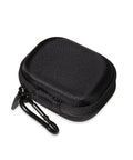 Tough Semi Hard Case For MCube Laser Measuring Tool With Shockproof And Scratch Proof Defense, compact black design with carabiner clip.