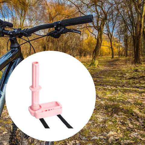Bike Multitool Repair Tool Set With Pink Strap Lightweight Portable All In One Maintenance Kit forest background