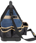 13 Inch Molded Base Electrical And HVAC Tool Carrier Pro Grade Build With 1680D Ballistic Polyester Box Design back view