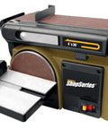 Beefy Belt And Disc Sander Combo With 4x36 Inch Belt Platform, 0-90 Degree Adjustable Belt, 0-45 Degree Bevel Table, woodworking tool