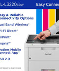 Color Laser Printer With Wireless Printing 19 PPM Speed Duplex Printing Mobile Device Compatible 250 Sheet Tray