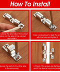 Heavy Duty 12 Pcs Closet Ball Tension Latch Set With Screws Adjustable Double Roller Catch For Cabinet installation instructions
