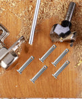 Versatile Di Kaca Stainless Steel Coupling Pins M8x40 Scaffolding Clevis Locking Bolts With Flat Head Design laying on wooden surface.
