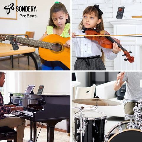 Digital Metronome With Rechargeable Battery, Vocal Counting And Timer For Piano, Guitar, Drum And All Instruments in use
