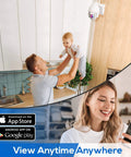 Man holding child with Outdoor PTZ IP Security Cam With 4x Optical Zoom Starlight Night Vision 1080p HD Video Surveillance