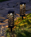 Six Pack Solar Pathway Lights Outdoor Waterproof LED Landscape Lighting Powered By Sun For Pathways Walkways Patios Yards And Lawns