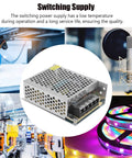 5V Power Supply For CCTV And LED Displays With Adjustable Voltage, Low Noise, Overload Protection, And Wide AC Input, Perfect For Industrial Automation Tasks, 5V 6A 30W, Model S 30 5, 100 To 240V, metal case