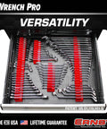 Modular Wrench Pro Organizer With Magnetic Base For 40 Tools Patent Pending Made In The USA Fits 6mm-38mm Wrenches in drawer