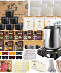 Premium Candle Making Kit With Wax Melter For DIY Scented Candles Includes Glass Jars And Tin Containers Scents And Color Dyes