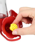 Hand installing Replacement Bee Guards For Hummingbird Feeders 205Y Yellow 4 Pack, Keeps Bees Out Of Nectar With Raised Barrier