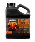 Fire Ant Killer Bait Granules 2 Lbs bottle with dual action targeting visible and hidden nests label design
