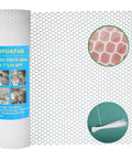 Heavy Duty Pet Barrier Net Fence For Cats Dogs Rabbits And Chickens 15.7 Inch By 16.4 Foot White ABS Plastic Mesh Roll