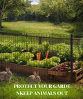 Heavy Duty Galvanized Welded Wire Fence Roll 24 By 50 Feet 2X4 Inch Steel Mesh secure garden beds from rabbits.