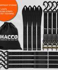 Ratchet Tie Down Straps Four Piece Set 1 Inch By 16 Feet With Padded Handles And Coated S Hook And Safety Clip, storage bag