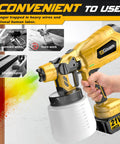 Kick The Cords To The Curb With This Cordless HVLP Paint Sprayer featuring a brushless motor and ergonomic design for easy use.