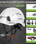 All Day Comfort Ventilated ABS Construction Hard Hat ANSI Z89.1 Safety Helmet with accessory slots, adjustable suspension