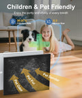 Three Pack AP-1512HH Filter Replacement for Airmega AP-1512HH and Airmega 200M Purifiers, child and dog with filter