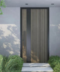 Offset Push Pull Door Handle 1200mm 48 Inches Double Sided Ladder Style 304 Stainless Steel Matte Black Finish Built To Last Rugged And Rustproof With Comfortable Ergonomic Grip For Indoor Or Outdoor Doors. on modern outdoor entry door