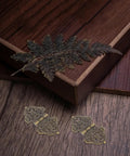 10 Pack Retro Bronze Zinc Alloy Hinges For Small Boxes And Wood Boxes With Smooth Opening And Closing, decorative view.
