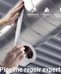 Applying Heavy Duty Aluminum Foil Duct Tape 2 In By 20 Yd Pro Grade High Temp Seal For HVAC Vents And Insulation DIY Friendly