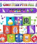 Display of 48 Piece Epic Science Slap Bracelets Party Favors Set For Science Week Classroom Fun Chemistry Biology Physics Lab Decor