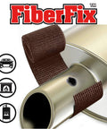 Heat Wrap That Hardens Like Steel For Exhaust Pipes And High Temp Repairs 2 Inch Roll Durable Fix shown on exhaust pipe