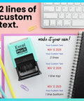 Kick Up Your Mail Sorting Game With This Heavy Duty Self Inking Date Stamp That Delivers Crisp Blue And Red Dates Onto Documents And Lets You Swap In Custom Lines For Zero Hassle Paperwork Processing.