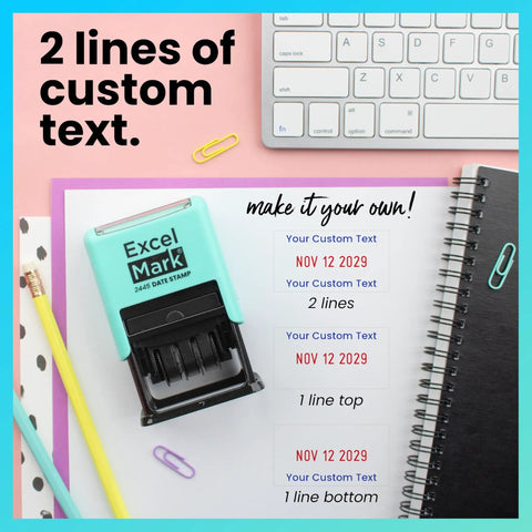 Kick Up Your Mail Sorting Game With This Heavy Duty Self Inking Date Stamp That Delivers Crisp Blue And Red Dates Onto Documents And Lets You Swap In Custom Lines For Zero Hassle Paperwork Processing.