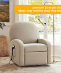 Living room with beige recliner using 24 Inch Swivel Ring Base For Recliner Chair Replacement With 10 Inch Turntable Plate