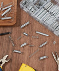 300Pcs Extension And Compression Spring Assortment Kit With 20 Sizes Carbon Steel Small Metal Springs for DIY repairs on workbench