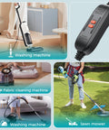 Auto Reset GFCI Plug 15 Amp Ground Fault Protector For Outdoor Power Tools Pressure Washer Hot Tub Air Conditioner Hair Dryer Lawn Equipment And More Safe Industrial Grade displayed with various usage scenarios